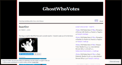 Desktop Screenshot of ghostwhovotes.net