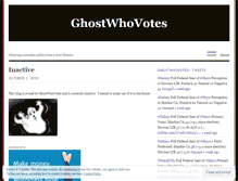 Tablet Screenshot of ghostwhovotes.net